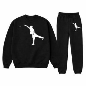 Putt Bang The Chains white  Silhouette black sweat suite
